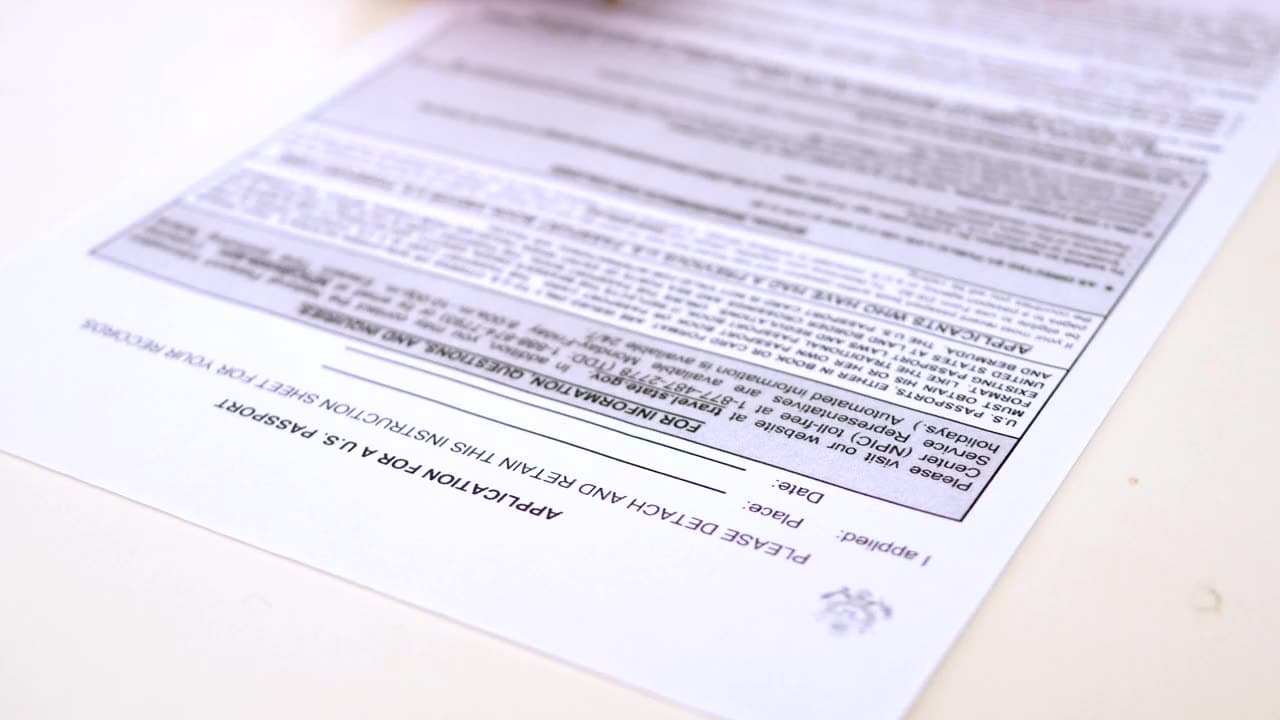 Signing a legal document